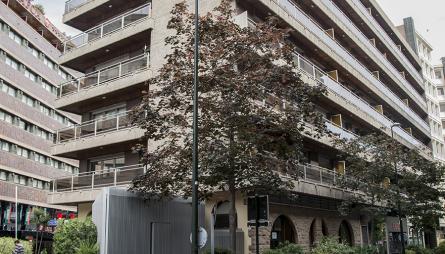 Fachada edificio oficinas y viviendas Marceliano Isabal 2, Zaragoza